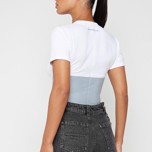 Maniere De Voir NEW CORSET UNDERBUST T SHIRT - Picture 4 of 5